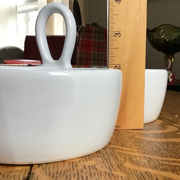 Crate & Barrel 3 Part Divided Serving Bowls Plate Tray Like New! - Picture 4 of 12